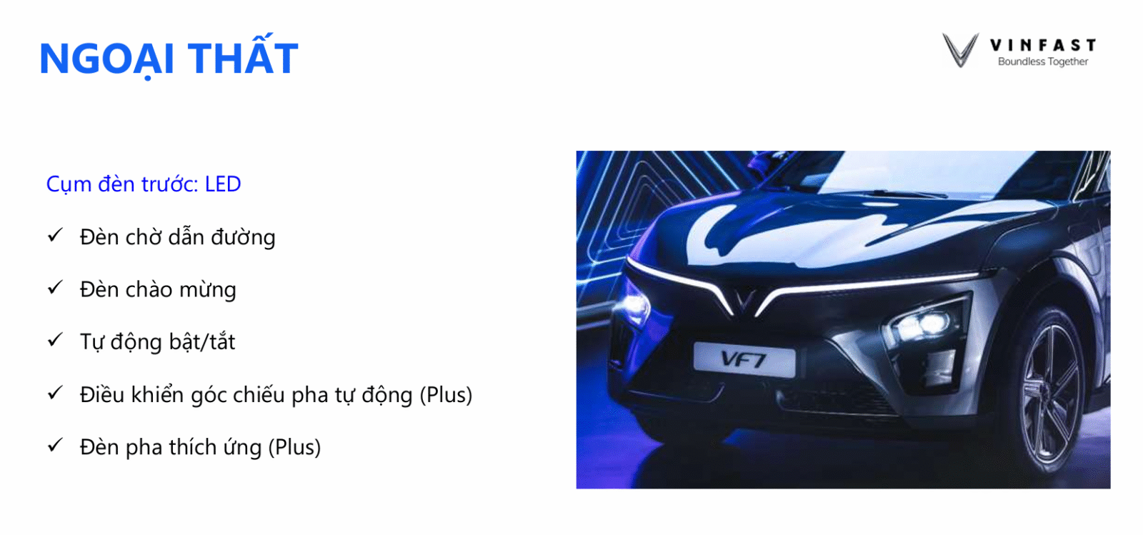 Cụm đèn Led thiết kế với độ nhận diện cao